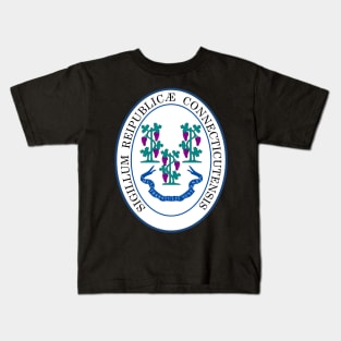 Connecticut Coat of Arms Kids T-Shirt